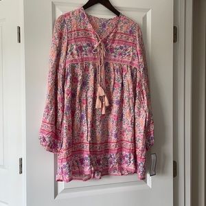 Goodnight Macaroon pink floral tunic/dress